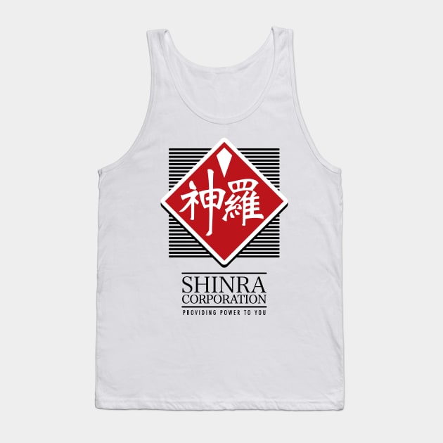 Final Fantasy VII Shinra Corp T-Shirt - Inspired by FF7 Corporation by Rev-Level Tank Top by RevLevel